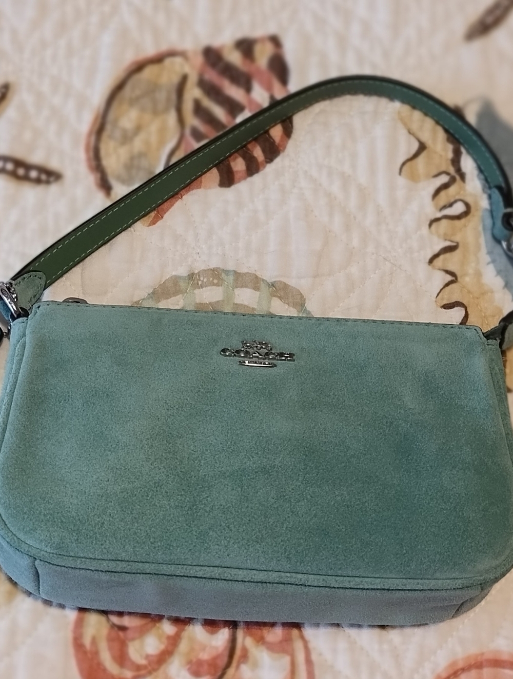 Coach Nolita 19 Mint Green Suede NWT